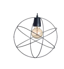 COLGANTE JAULA 1 LUZ ESFERA CIRCULAR SJ 6680-02